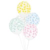 Balões Confetis Cores Pastel